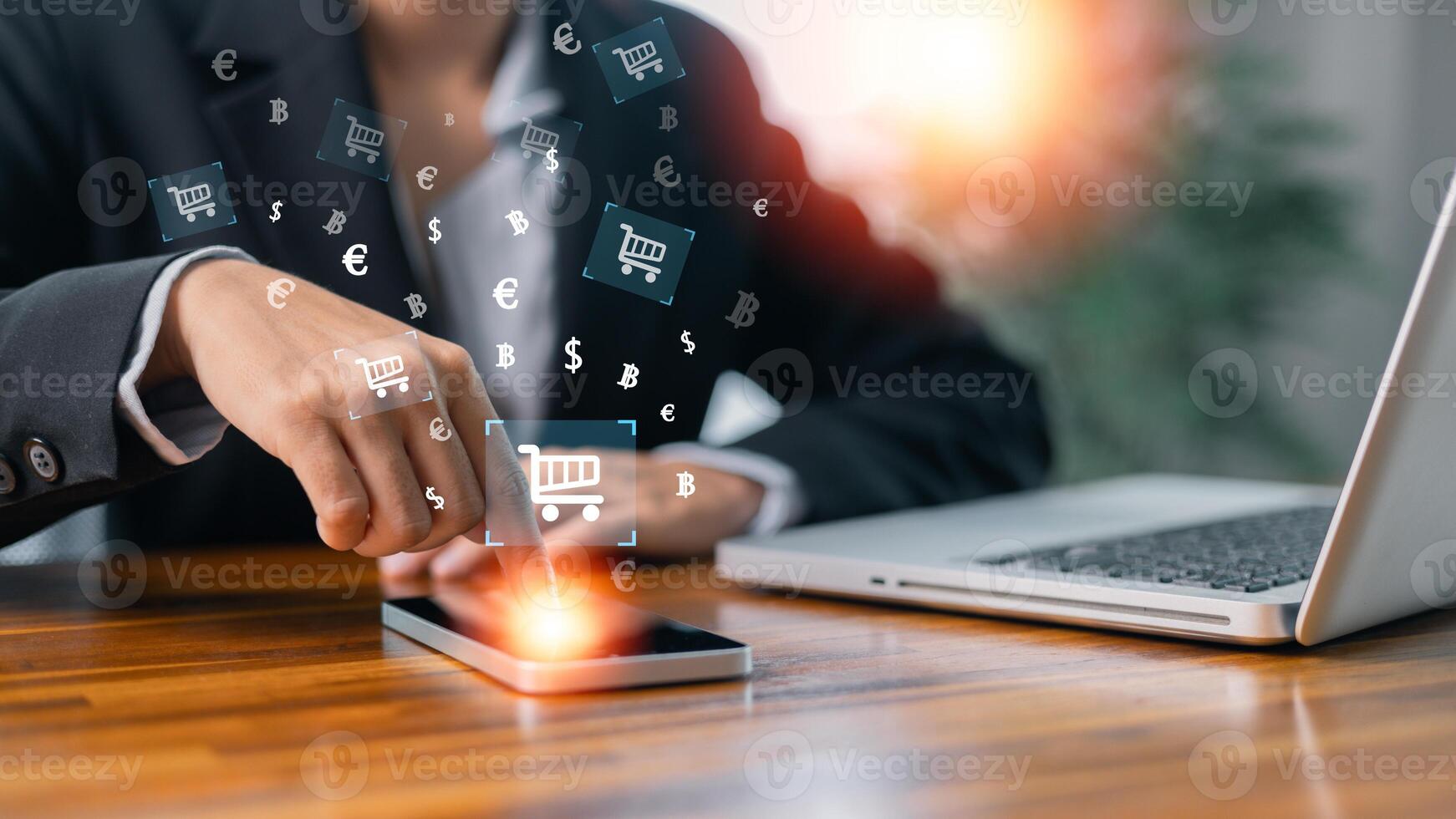 Digital commerce has revolutionized market, with businesses now offering seamless online shopping experiences where customers can easily shop and make payments using credit cards. shopping, online. photo