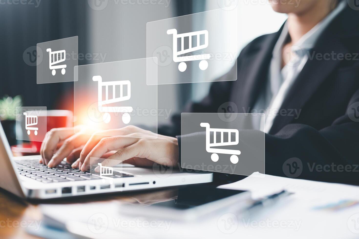 Digital commerce has revolutionized market, with businesses now offering seamless online shopping experiences where customers can easily shop and make payments using credit cards. shopping, online. photo