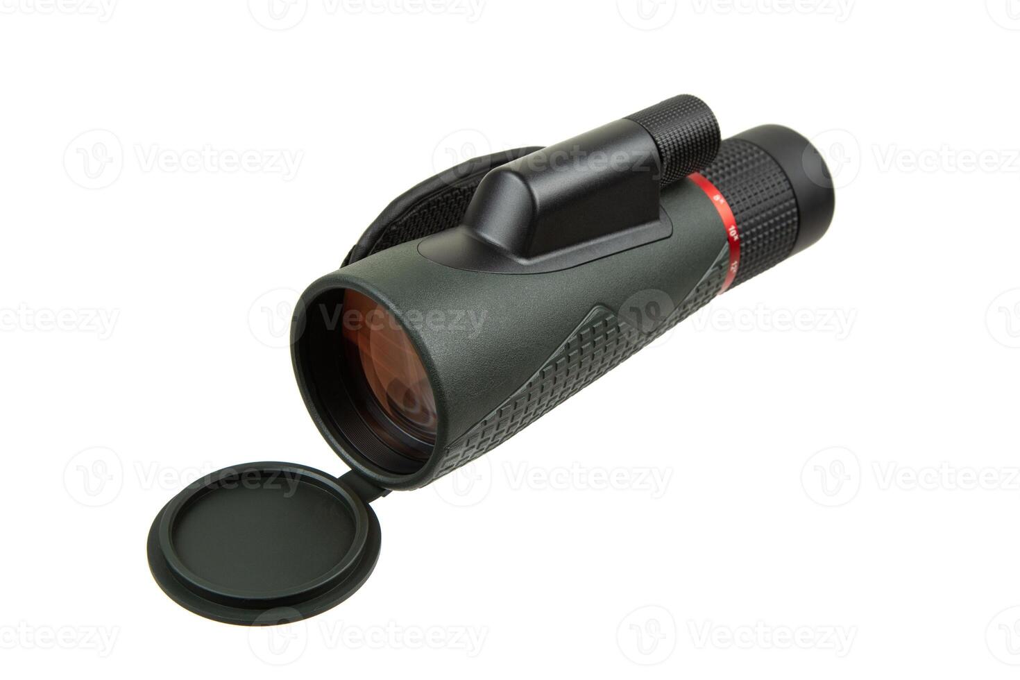 High-quality thermal imaging monocular with a textured grip, lens cap, and ergonomic design, ideal for outdoor activities and wildlife observation photo