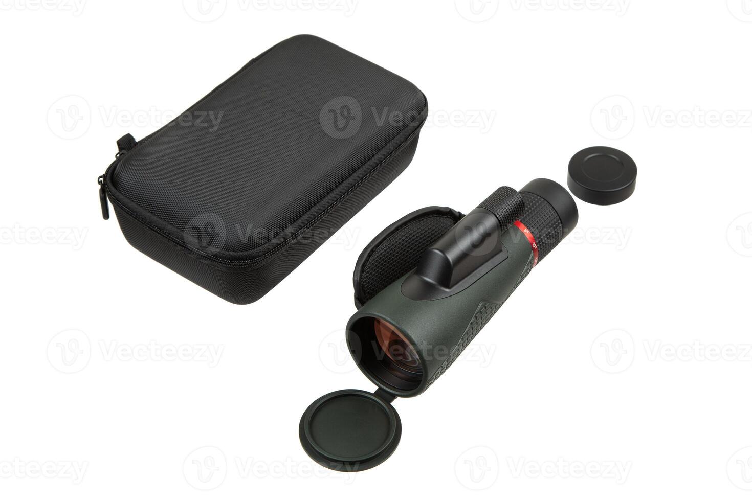 High-quality thermal imaging monocular with a textured grip, lens cap, and ergonomic design, ideal for outdoor activities and wildlife observation photo