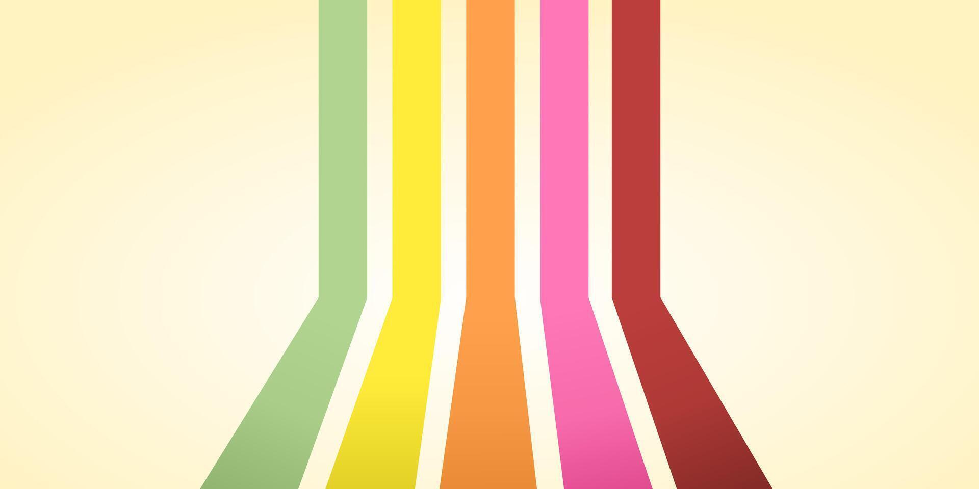 beautiful multicolored vertical stripes with light on background as info graphic art vector