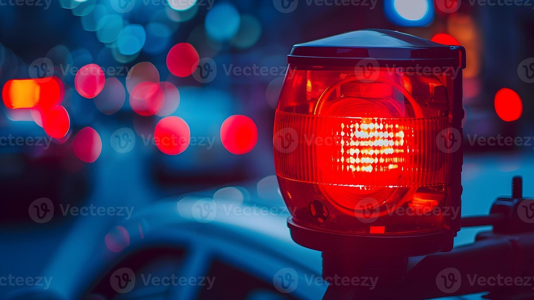 A red light on a traffic light photo