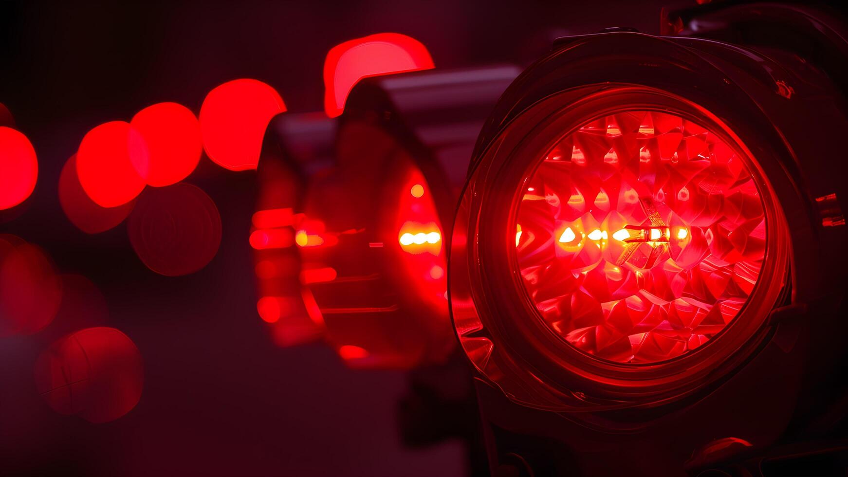 Emergency light on wall photo