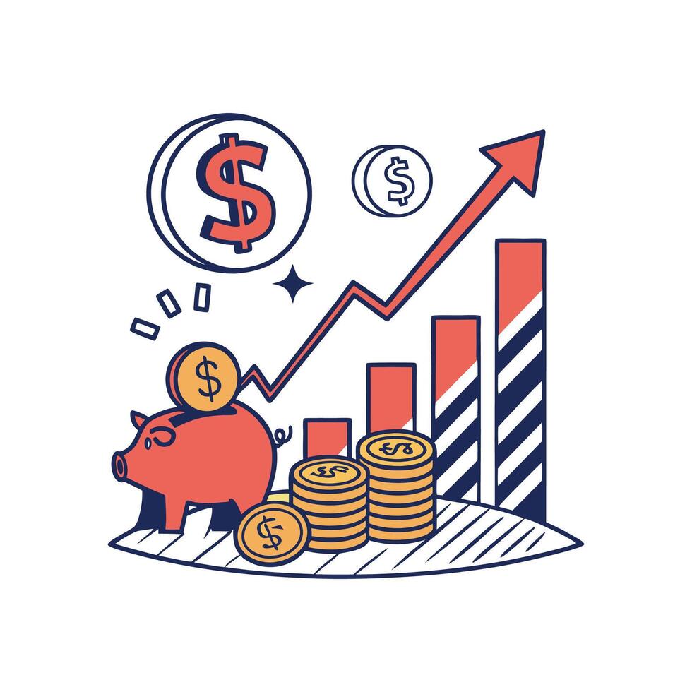 icon business bank vector