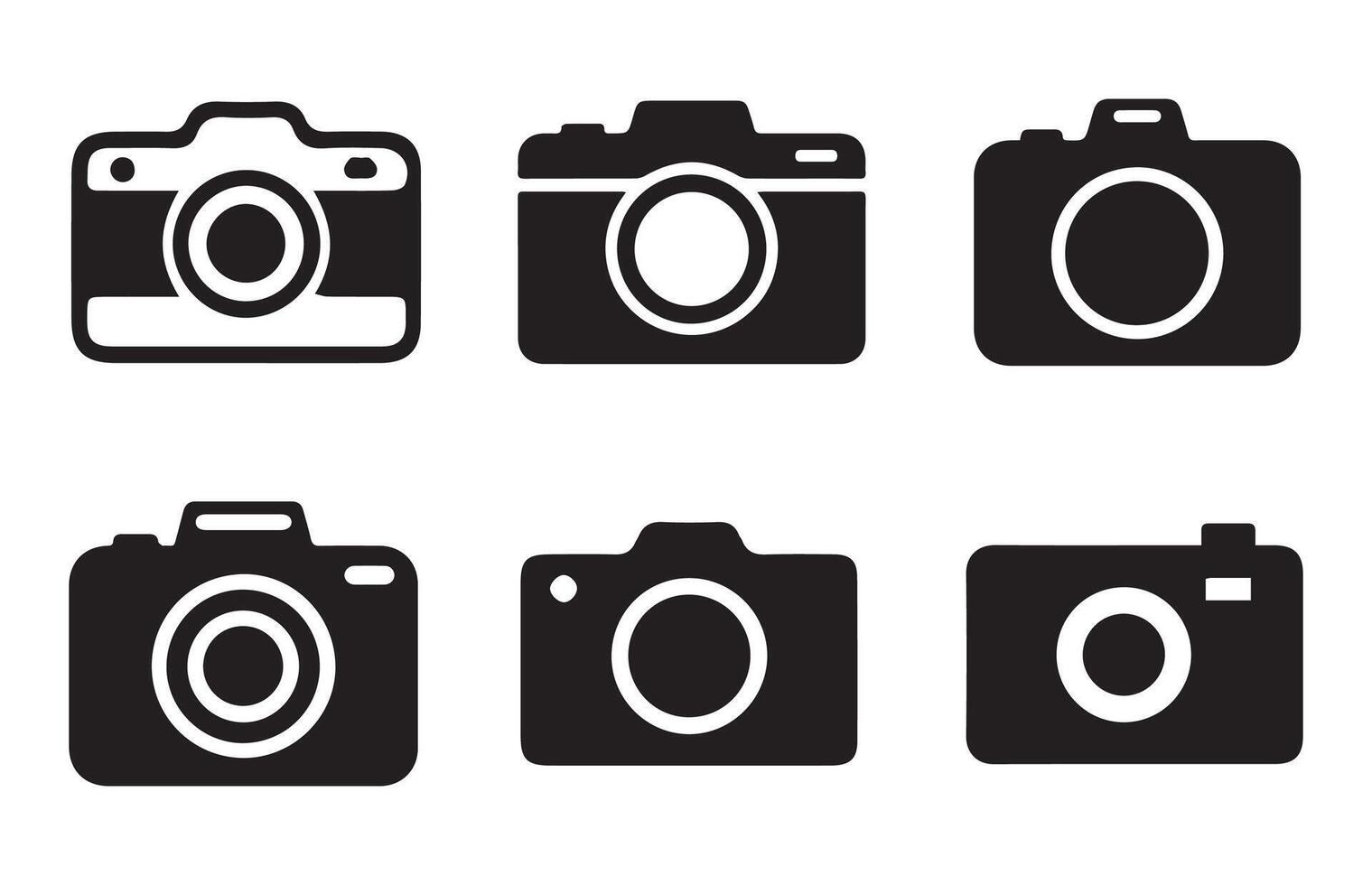 Photo camera in flat style. Illustration EPS 10 vector
