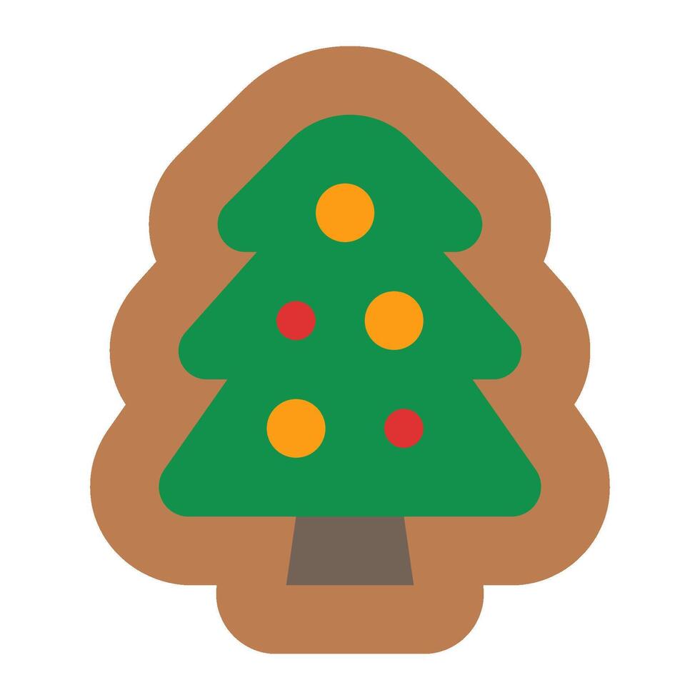 gingerbread flat icon vector