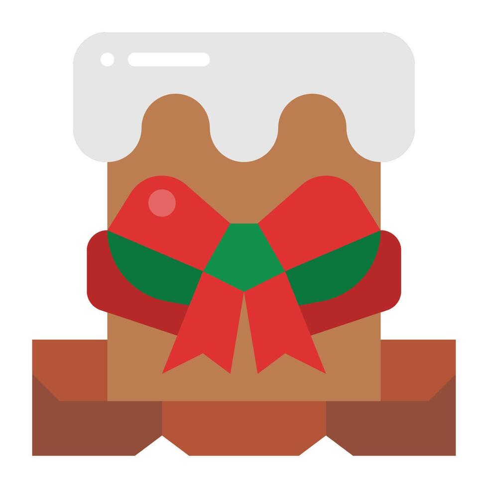 chimney flat icon vector