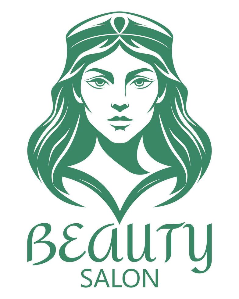 beauty salon shop creative and original for your business or company logotype illustration isolated on white background vector