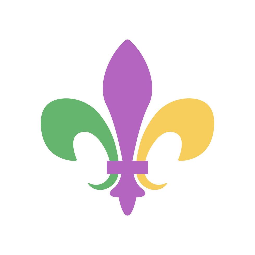 Mardi gras symbol. Emblem of carnival. illustration on white background vector