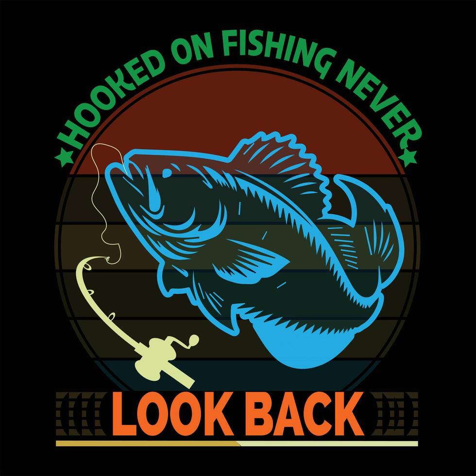 Perfect for avid anglers who dominate the waters and fishing vector