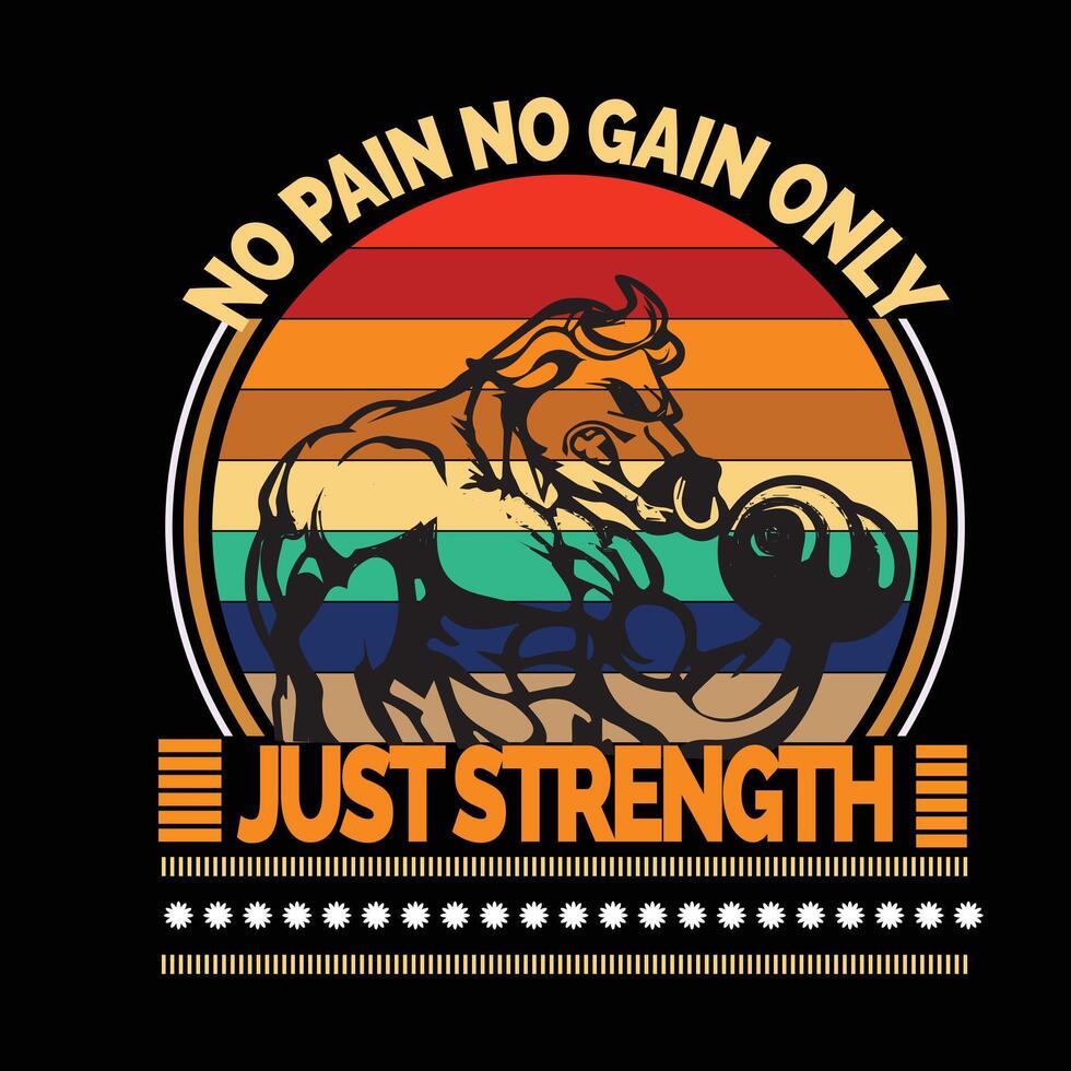 Stronger Every Day Through Hard Work vector