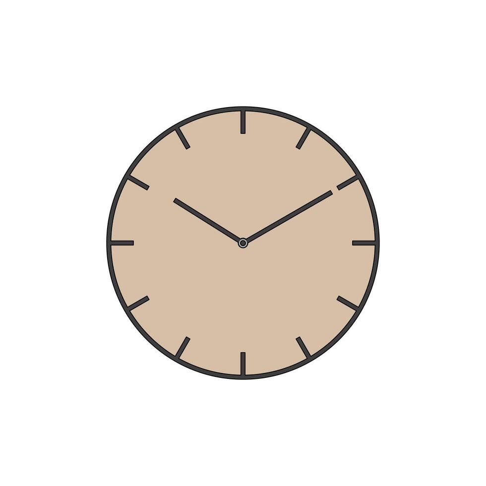 kids drawing minimalistic clock cartoon isolated vector