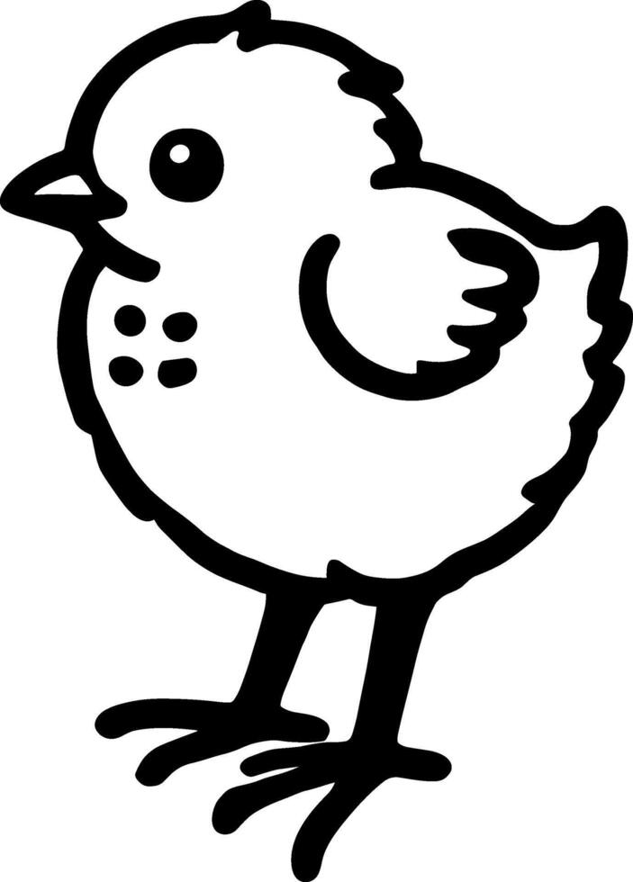 Adorable Baby Chick Clipart vector