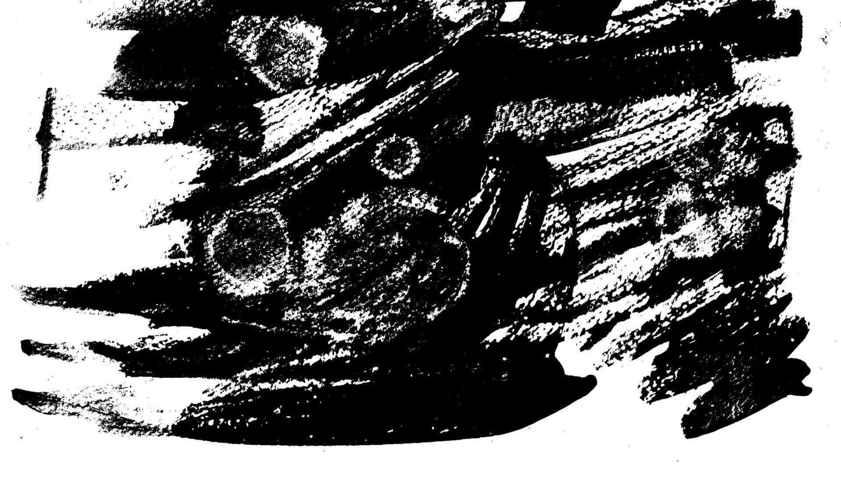 Grunge-style graphic background with crayon strokes and brush patterns. Vintage paper design featuring abstract lines and spray shapes. vector