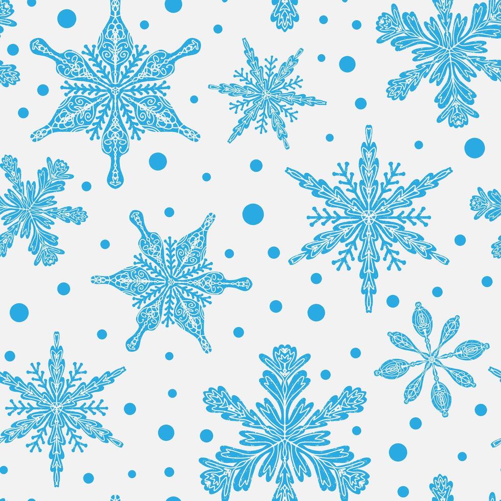 snowflakes on a white background vector