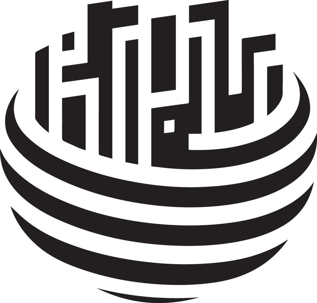 The logo for the arabic language vector