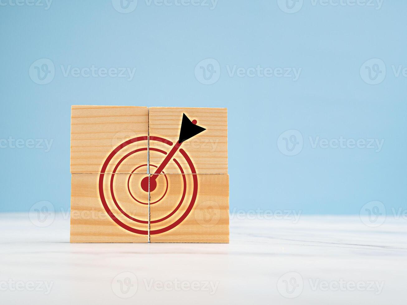 Business achieving goal. Focus on a goal and achieve a successful business. photo