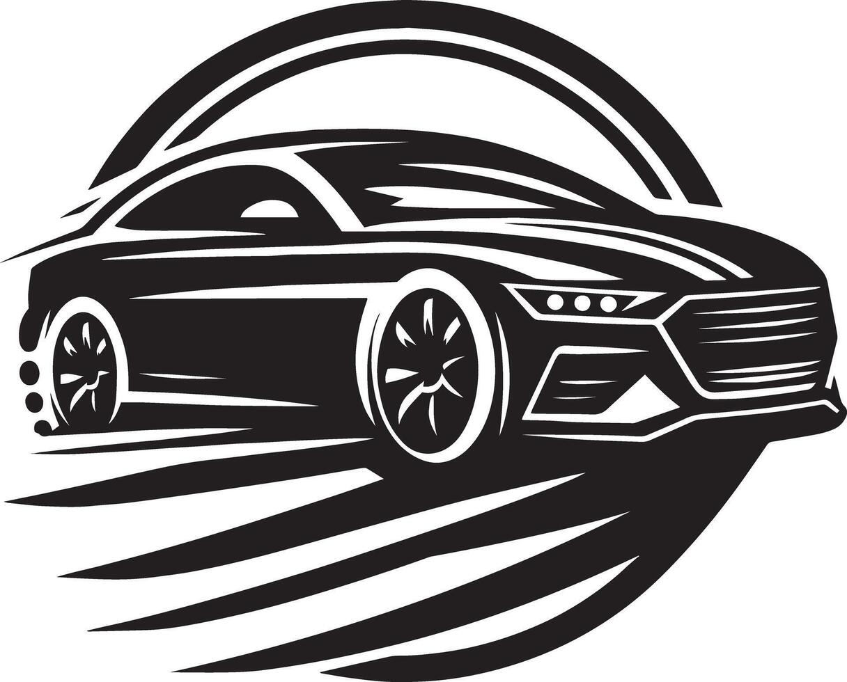 Car racing illustration vector