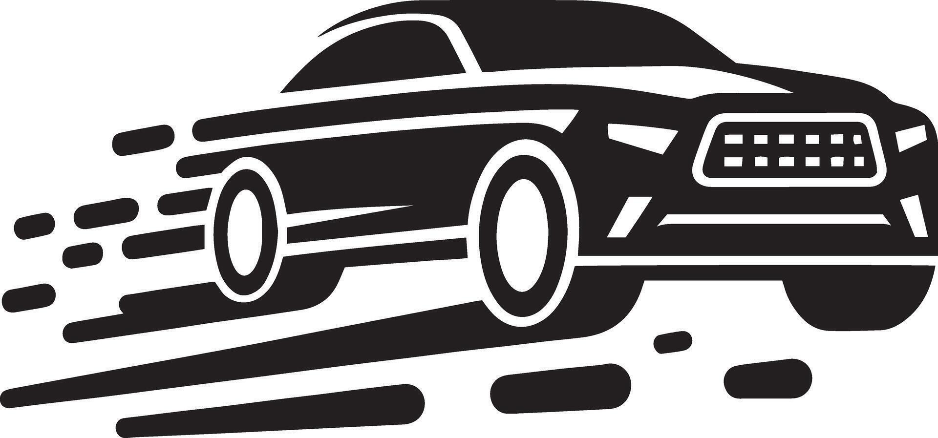 Car icon with a speedometer and speedometer vector
