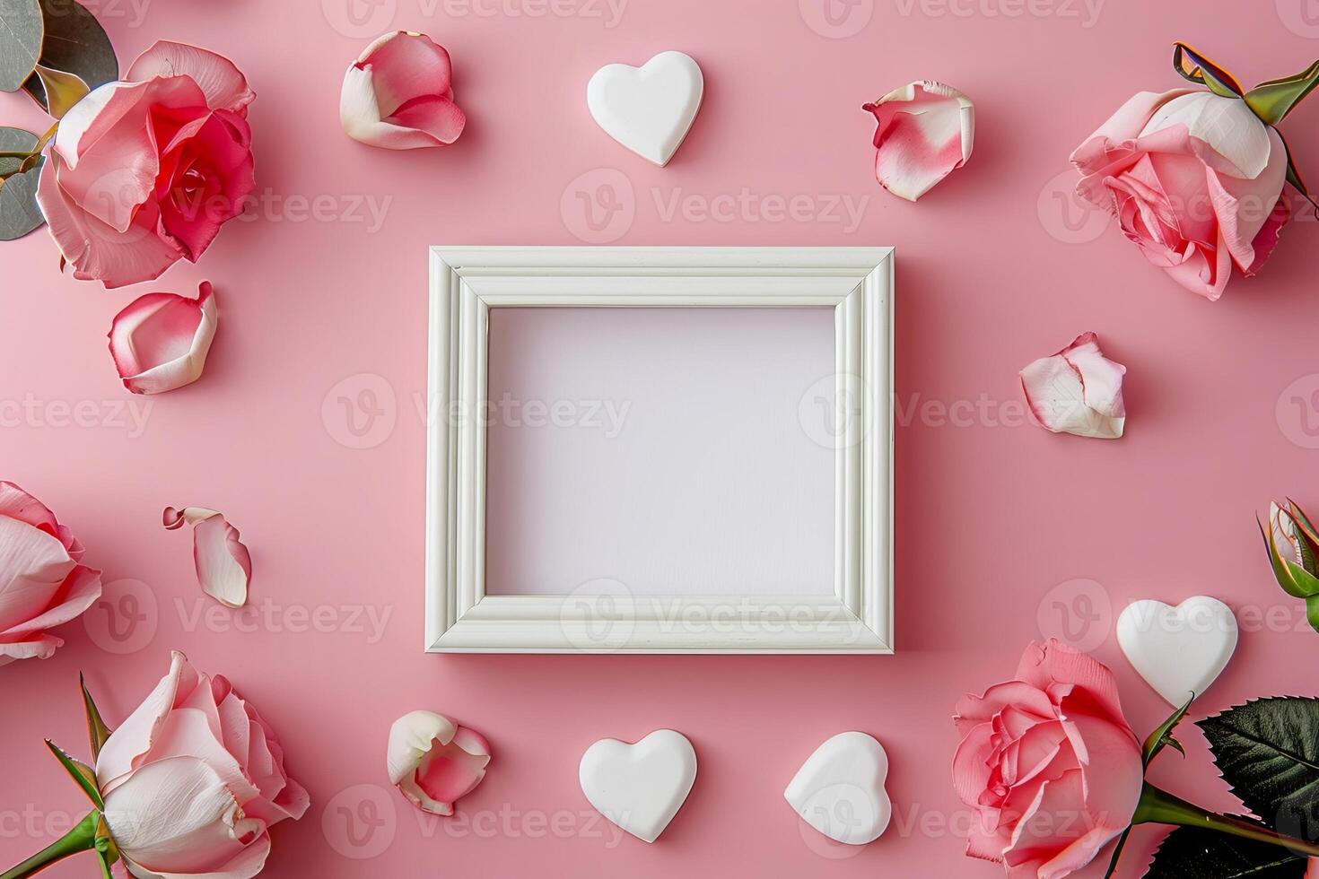 Love-themed photo frame for Valentine's Day memories.