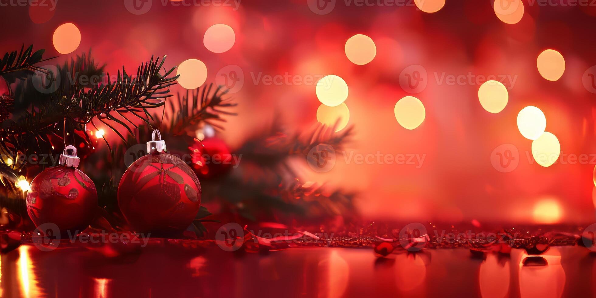 A red background with two red balls on it photo