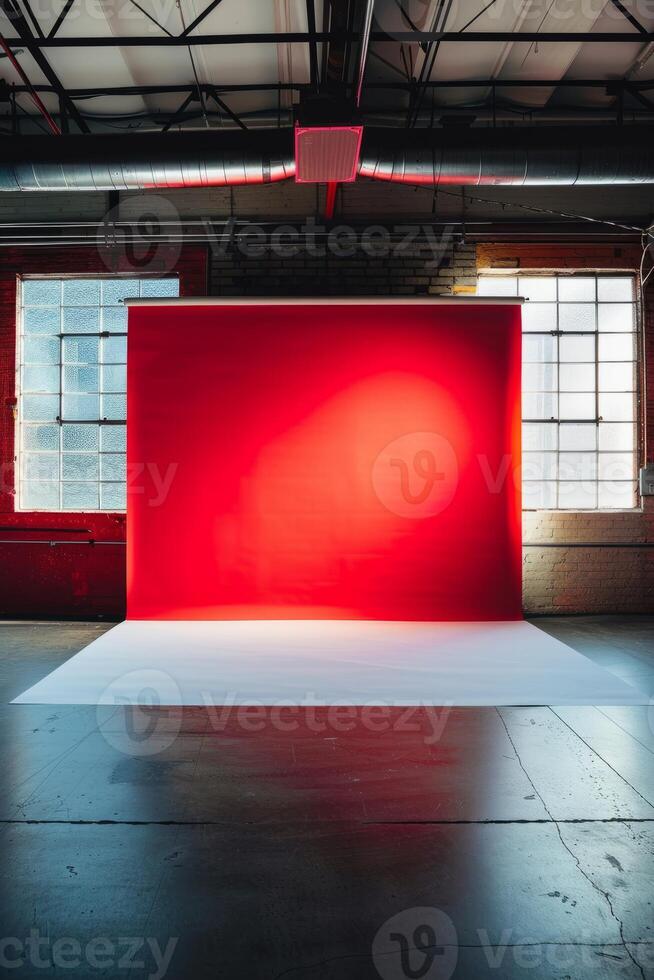 Empty wall backdrop providing ample room photo