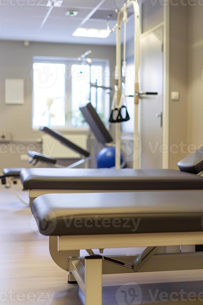 Physiotherapy session suitable for adding clinic information. photo
