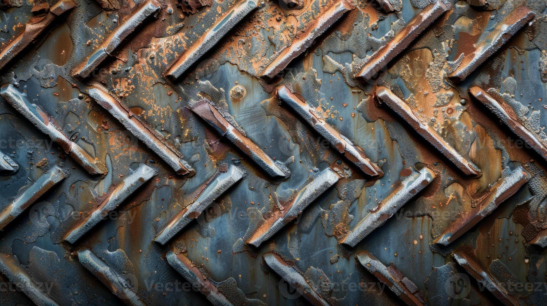 Detailed top-down photo of durable metal texture.