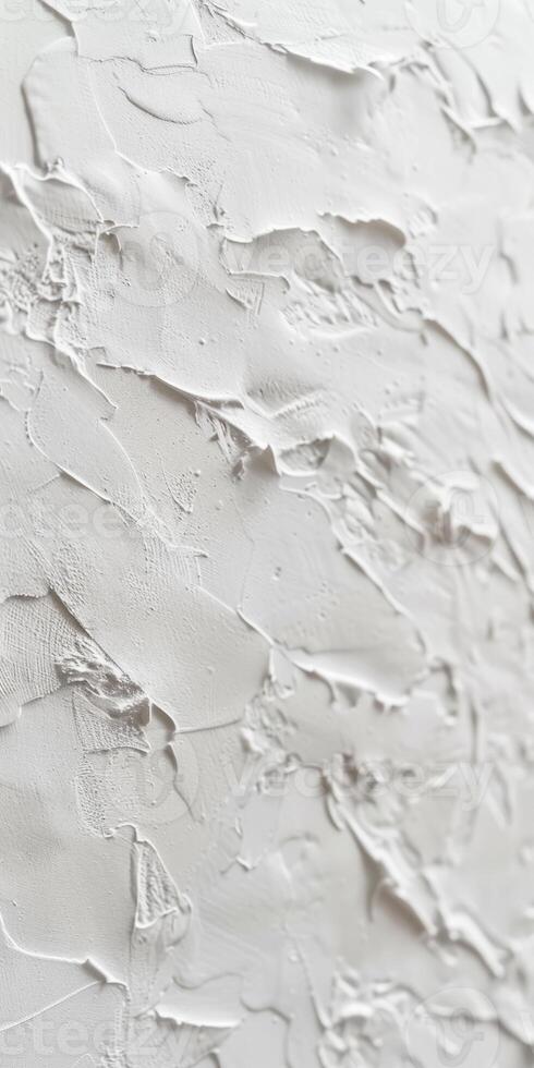 Textured White Plaster Wall Background with Abstract Patterns photo