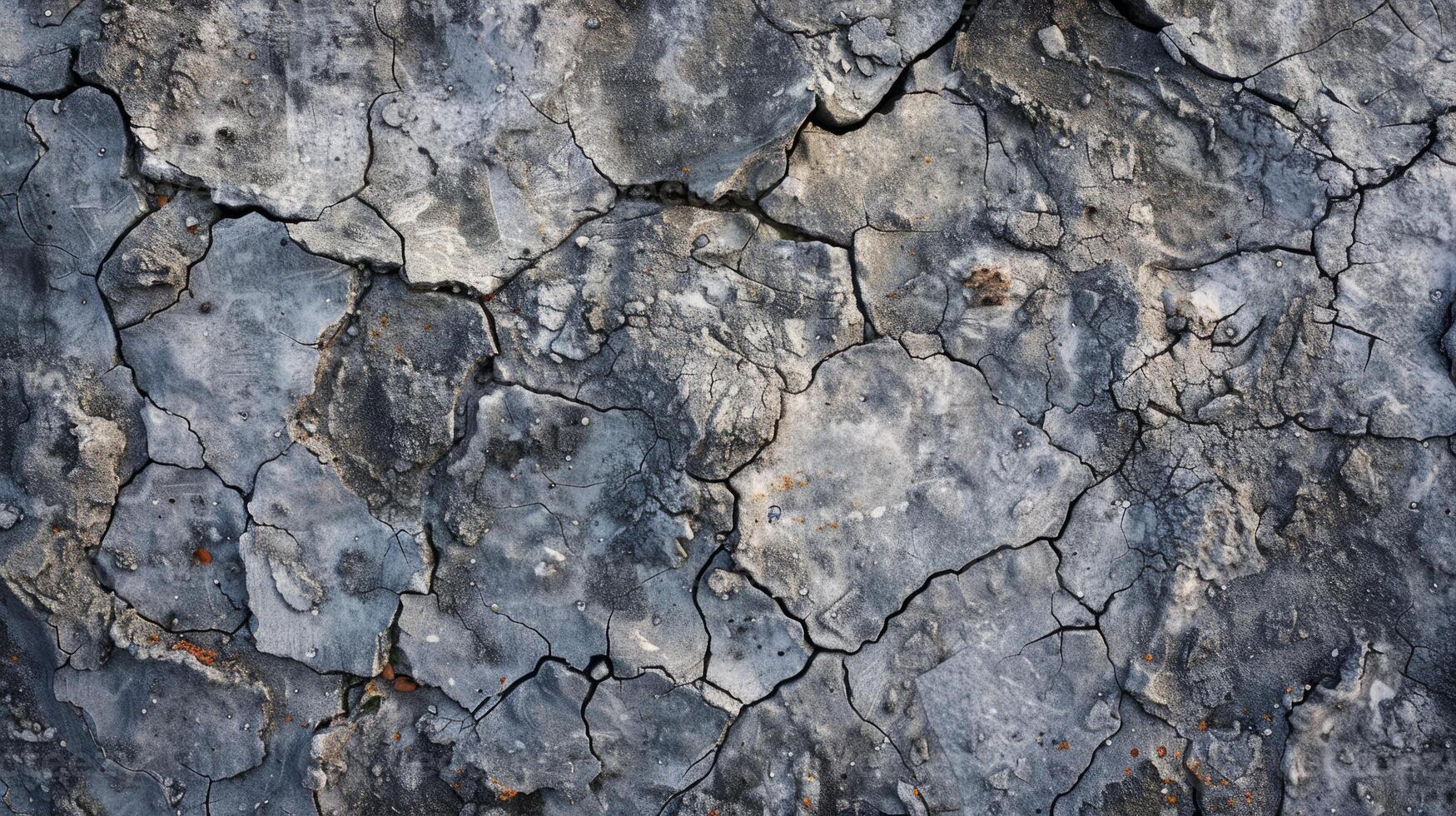 Top-down composition rough and rugged texture of a concrete surface photo