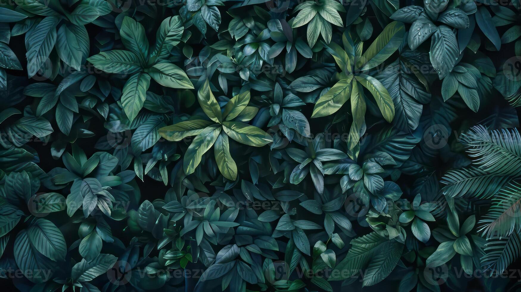 Artistic depiction of dense foliage. photo
