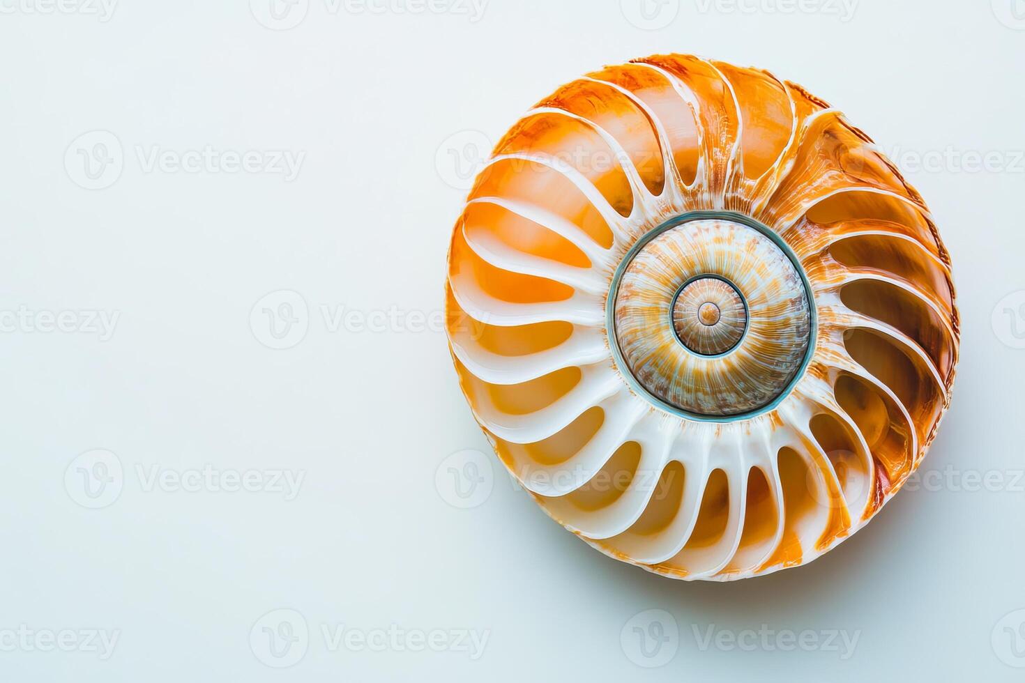 Stunning Close-Up of a Nautilus Shell Showcasing Intricate Patterns photo