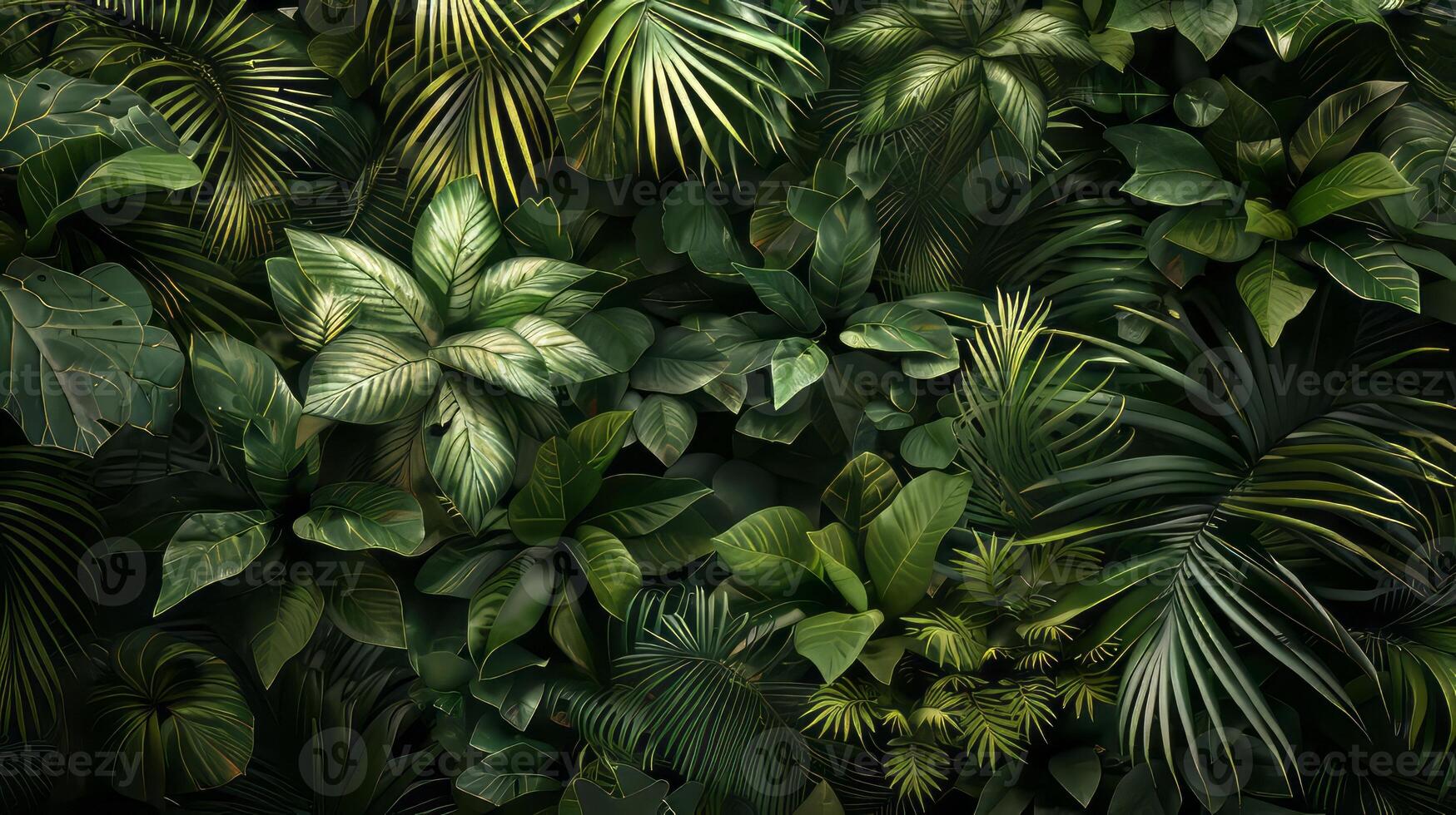 Artistic depiction of dense foliage. photo