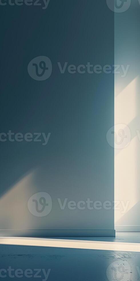 Subtle gradient background against a clean wall, adding visual interest to the scene. photo