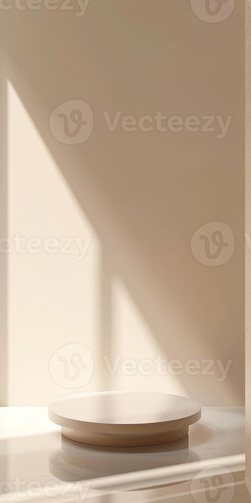 Top-down perspective capturing the simplicity and beauty of an award podium photo