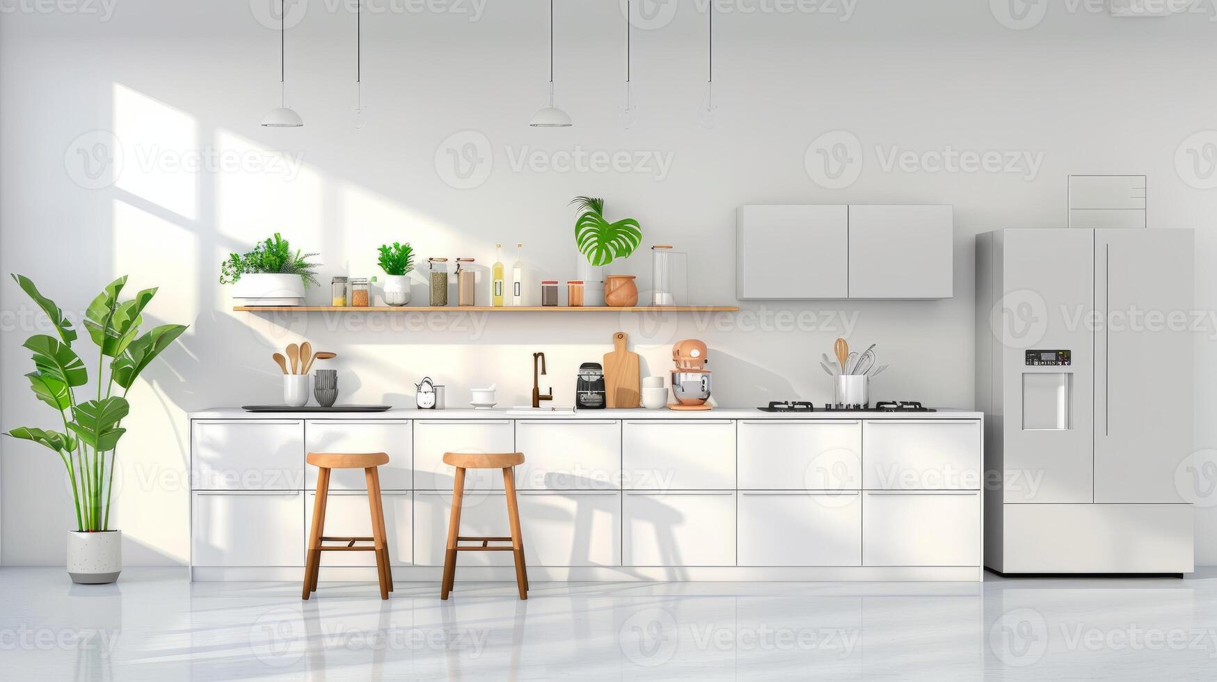 Kitchen background with space for branding photo
