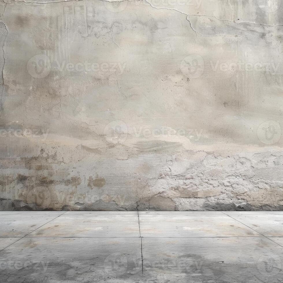 Textured Concrete Wall with Subtle Cracks and Weathered Surface photo
