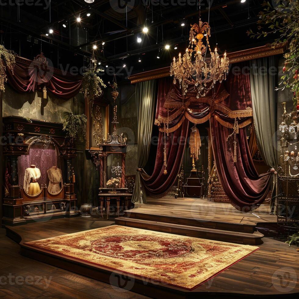 Lifelike display stage design photo