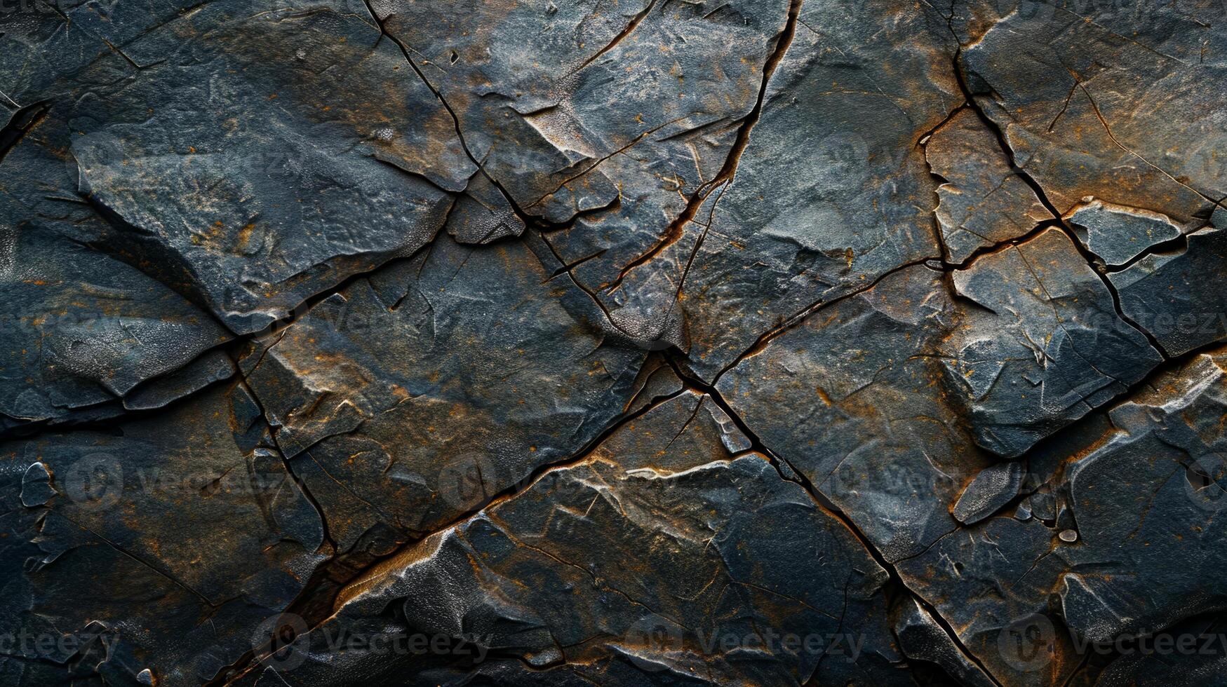 Close-up shot of stone texture with unique patterns. photo