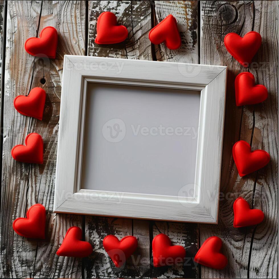 Love-themed photo frame for Valentine's Day memories.