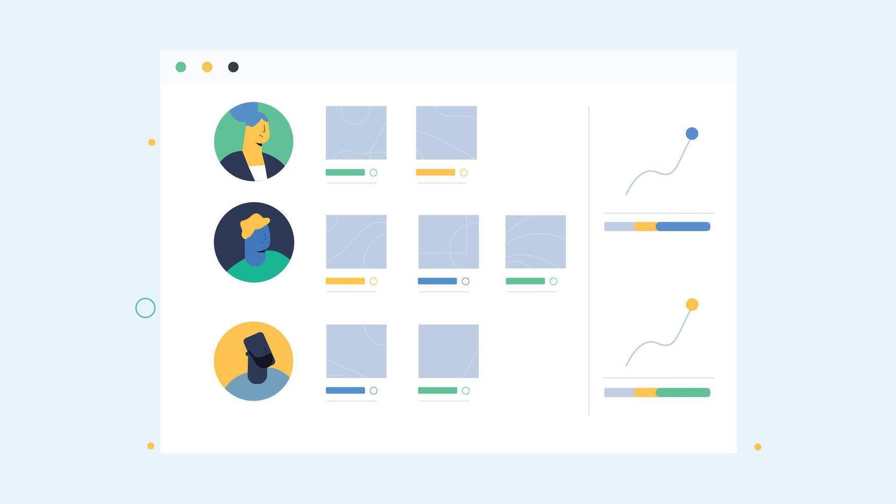 Website Templates colorful vector