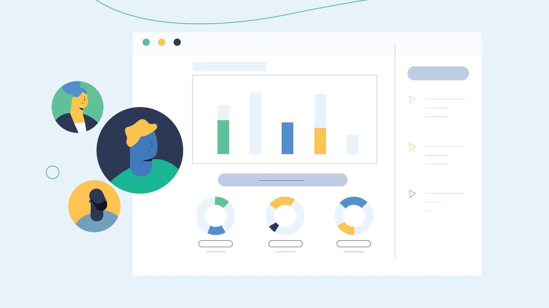 website page modern vector