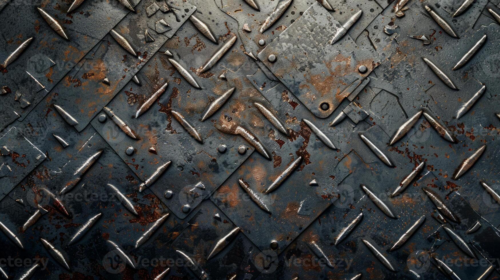 Overhead view of a metal texture background photo