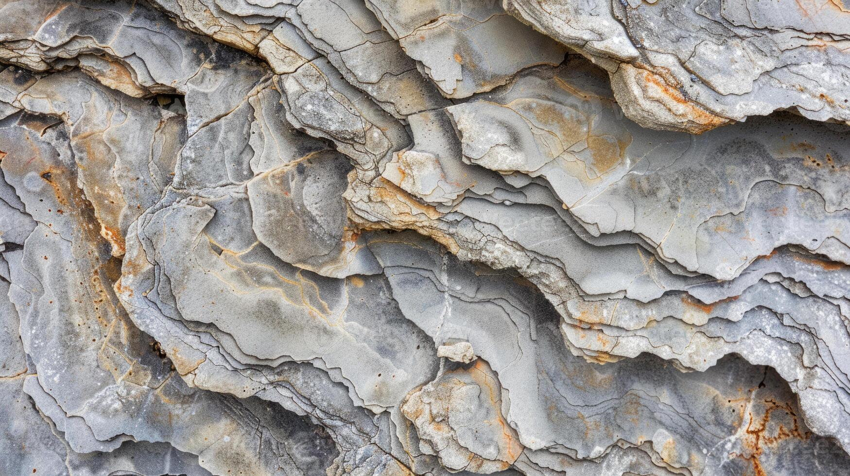 Close-up shot of stone texture with unique patterns. photo