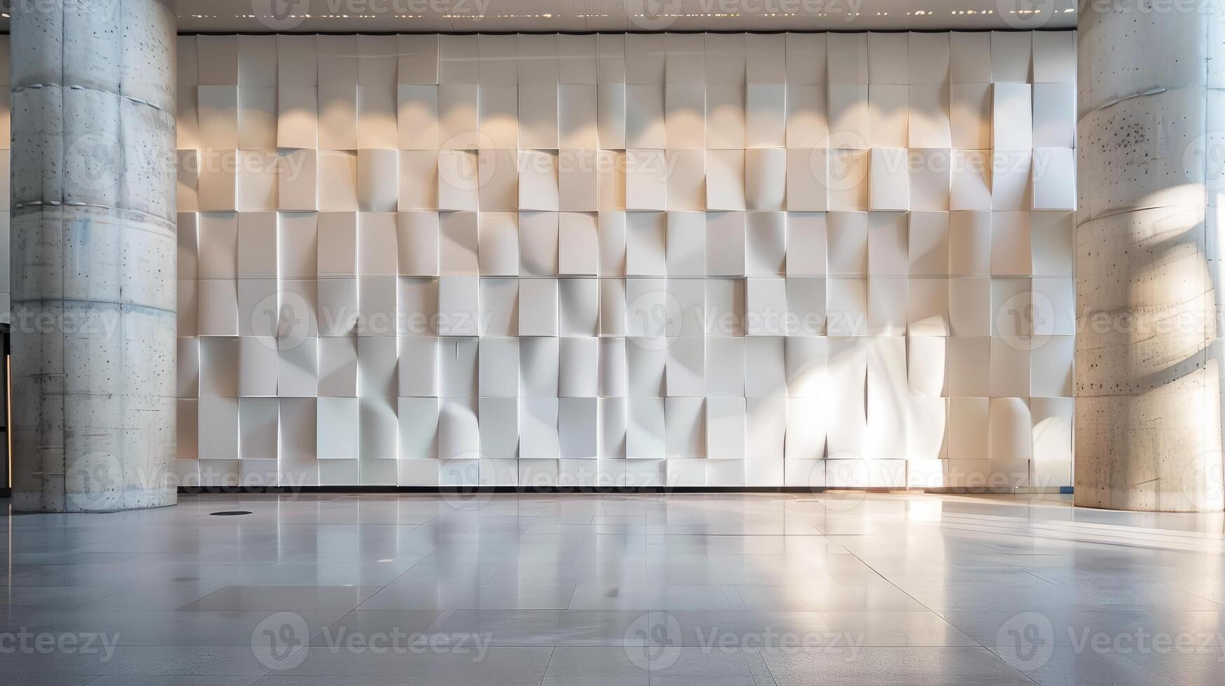 Seamless surface wall backdrop facilitating easy integration of textual elements. photo