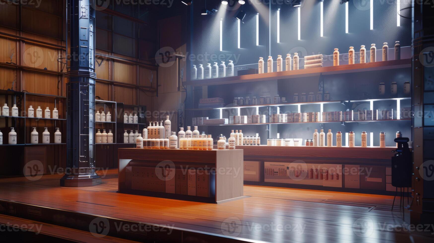 Genuine display stage setup photo