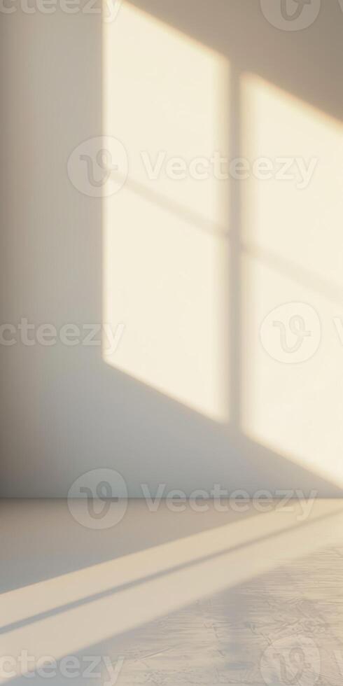 Soft gradient wall background adding a touch of elegance to the clean composition. photo