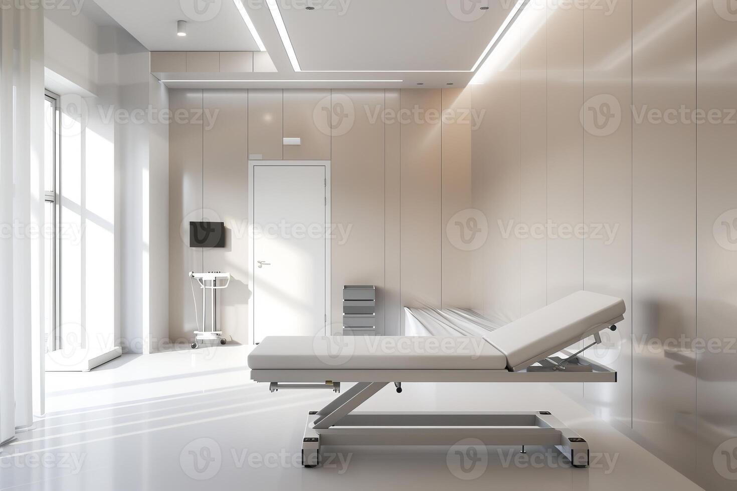 Simple composition of a rehabilitation center with minimalistic equipment. photo