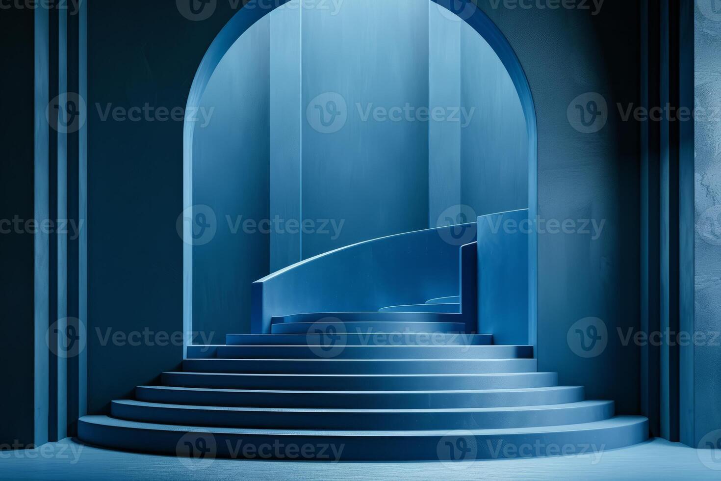 Professional image showcasing the purity and significance of an award podium photo