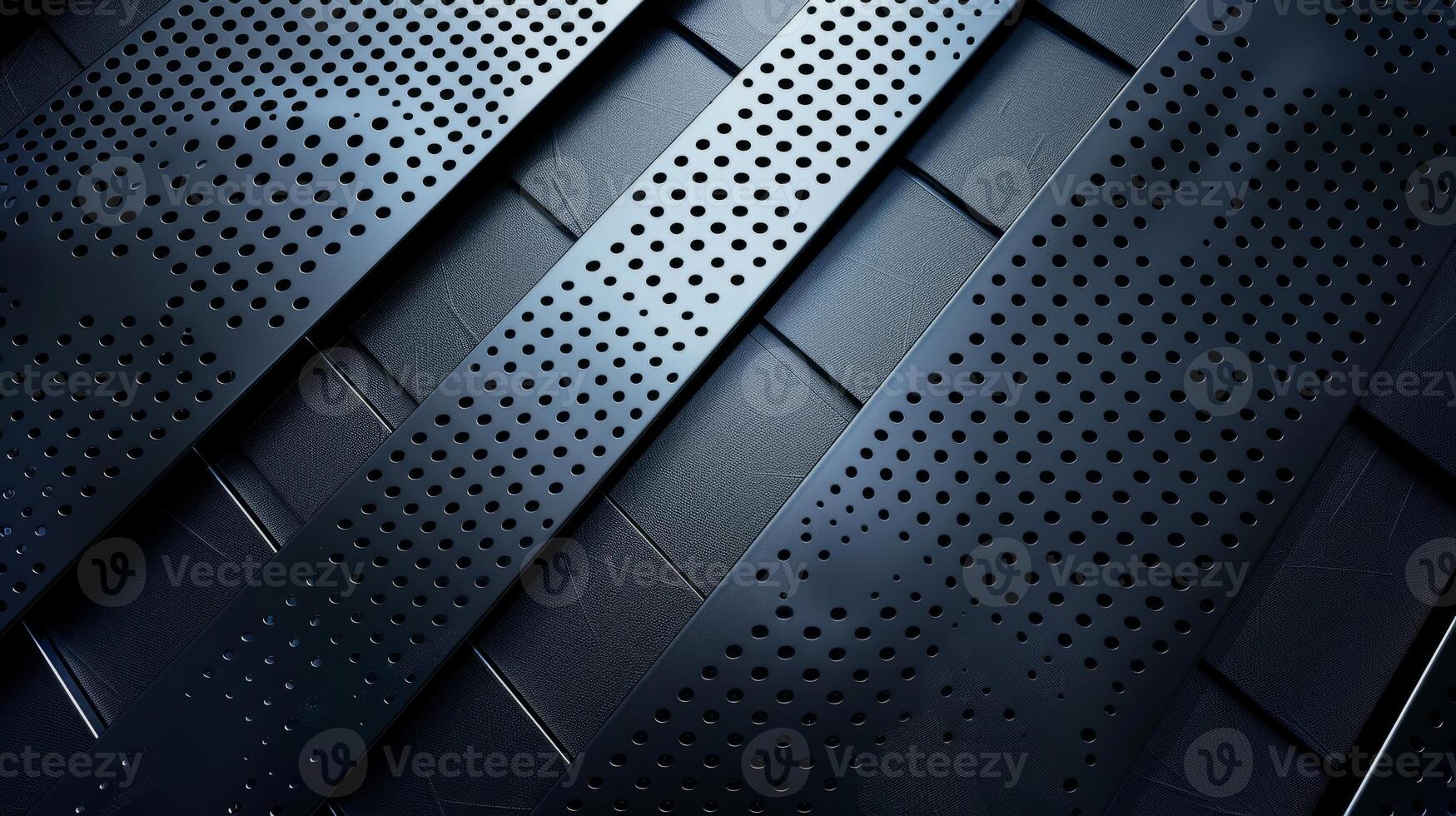 A black and white image of a metal surface with a lot of holes photo